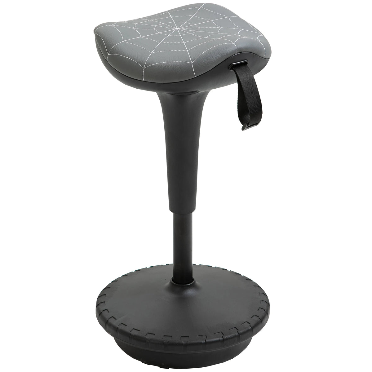 Ergonomische Stehhilfe Höhenverstellbar Schwarz – Dynamischer Stehhocker mit Wippfunktion & Sattelsitz