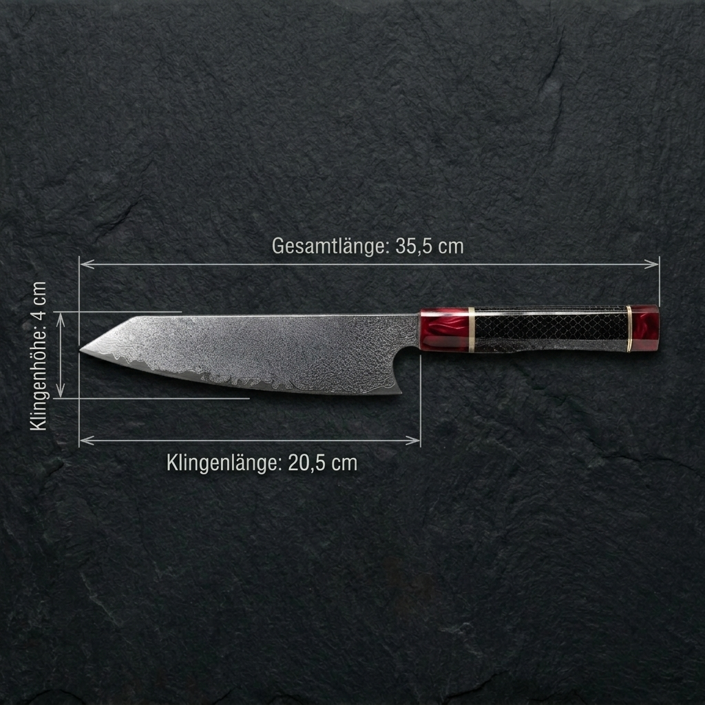 VG10 Damastmesser - 67 Lagen, 20 cm, Resin-Griff, Geschenkbox