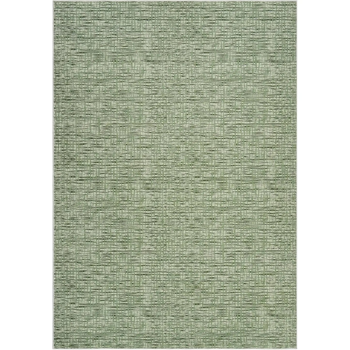 Moderner Kurzflor Teppich 160x220cm Waschbar – Rutschfester Wohnzimmer Teppich Weich