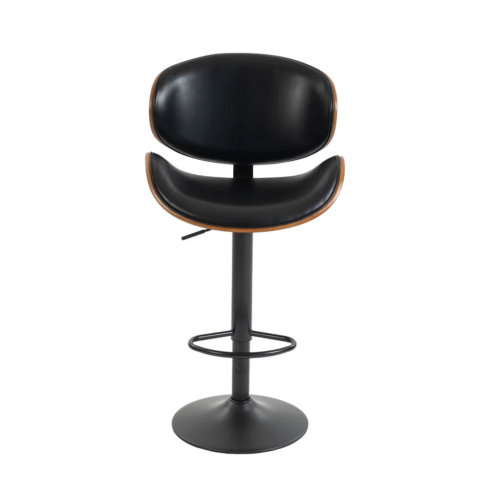 Barhocker 2er Set Formholz Schwarz – Premium Tresenstühle Höhenverstellbar & 360° Drehbar