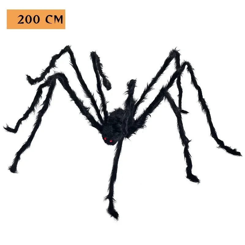 Riesige Halloween Spinne Deko Plüsch – Gruselige Spinnen Requisite für Indoor & Outdoor