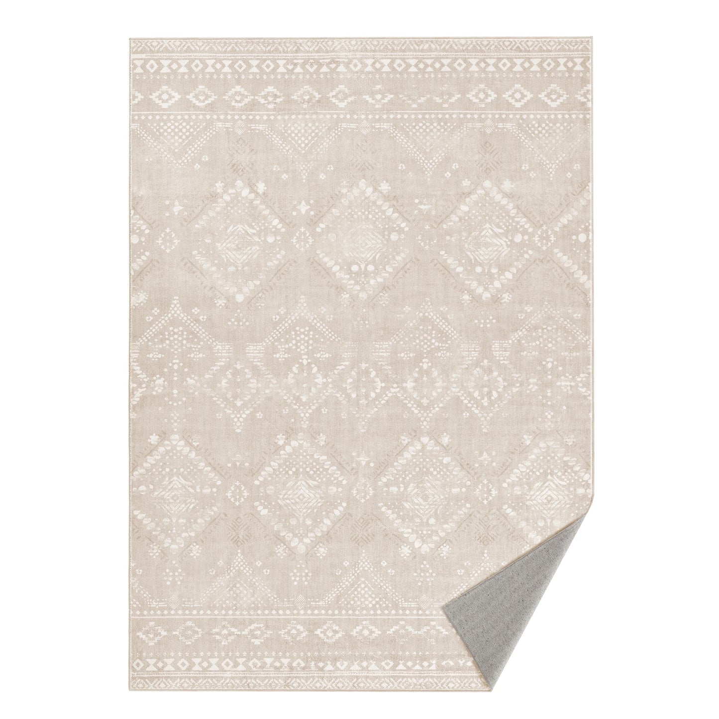 Boho Teppich 160x230cm Waschbar – Modernes Blumenmuster Kunstkaschmir Teppich Wohnzimmer
