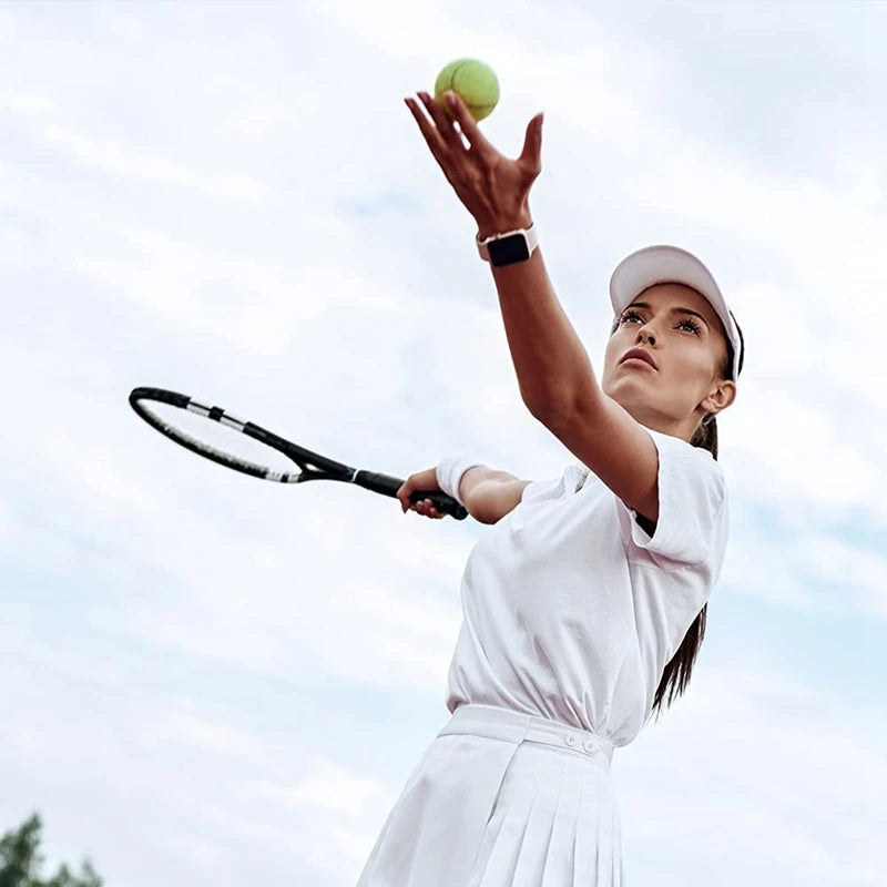 Tennisbaelle 12er Set mit Aufbewahrungsbeutel – Druckbefuellte Sportbaelle fuer Training & Freizeit