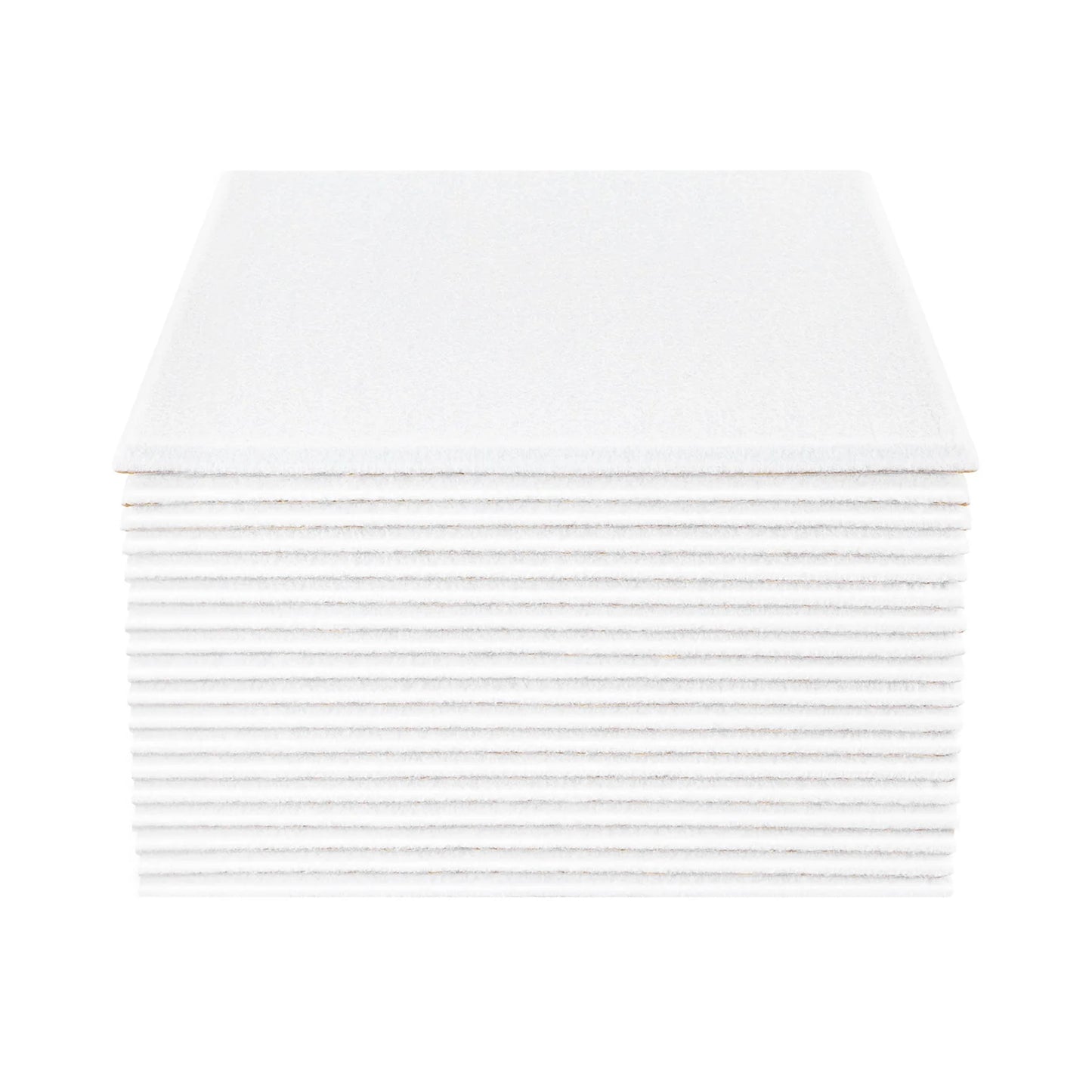 Akustikpaneele Weiß 18er Set 30x30cm – Quadratische Wandverkleidung aus Polyester zur Schalldämmung