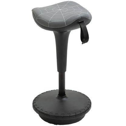 Ergonomische Stehhilfe Höhenverstellbar Schwarz – Dynamischer Stehhocker mit Wippfunktion & Sattelsitz