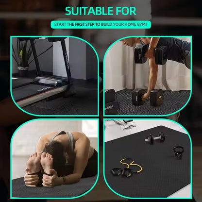 Bodenschutzmatten 60x60cm 12er Set – EVA Schaumstoff Puzzlematten für Homegym & Fitness