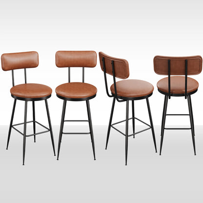 Barhocker 2er Set Schwarz – Moderne Tresenstuehle aus Kunstleder & Metall fuer Kueche, Bar & Counter bis 120kg