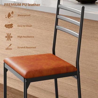 Barhocker 4er Set mit Polsterung – Moderne Tresenstühle mit Metallgestell für Küche & Bar