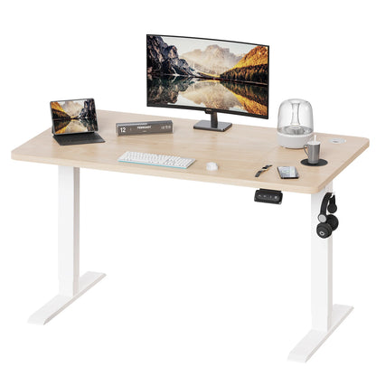 Devoko Height Adjustable Desk Electric Tabletop 120x60cm Height Adjustable table Standing Desk