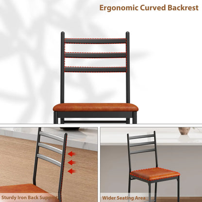 Barhocker 4er Set mit Polsterung – Moderne Tresenstühle mit Metallgestell für Küche & Bar