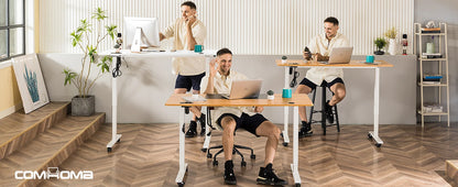 Elektrischer Höhenverstellbarer Stehschreibtisch 160 cm – Ergonomischer Schreibtisch mit USB & Memory-Funktion