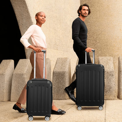 Kofferset 3-teilig Hartschale – Leichtes Koffer Set 50 60 70 cm mit TSA Schloss & 360 Rollen