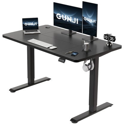 Devoko Height Adjustable Desk Electric Tabletop 120x60cm Height Adjustable table Standing Desk