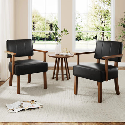 Loungesessel Beige – Moderner Cord Polstersessel mit Holzgestell & Armlehnen fuer Wohnzimmer & Schlafzimmer