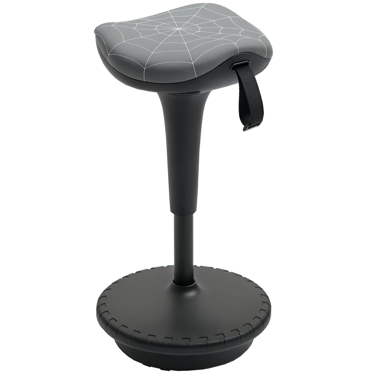 Ergonomische Stehhilfe Höhenverstellbar Schwarz – Dynamischer Stehhocker mit Wippfunktion & Sattelsitz