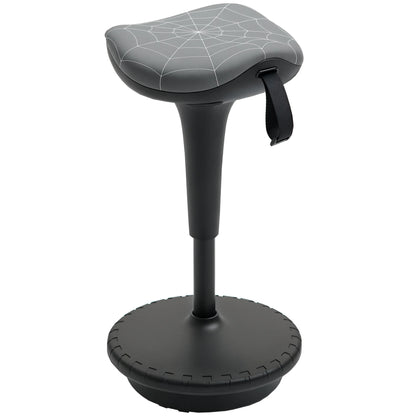 Ergonomische Stehhilfe Höhenverstellbar Schwarz – Dynamischer Stehhocker mit Wippfunktion & Sattelsitz