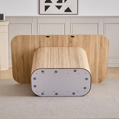 Esstisch Holzoptik Dunkelbraun 160x90cm – Moderner Skandi Küchentisch aus MDF für 6 Personen