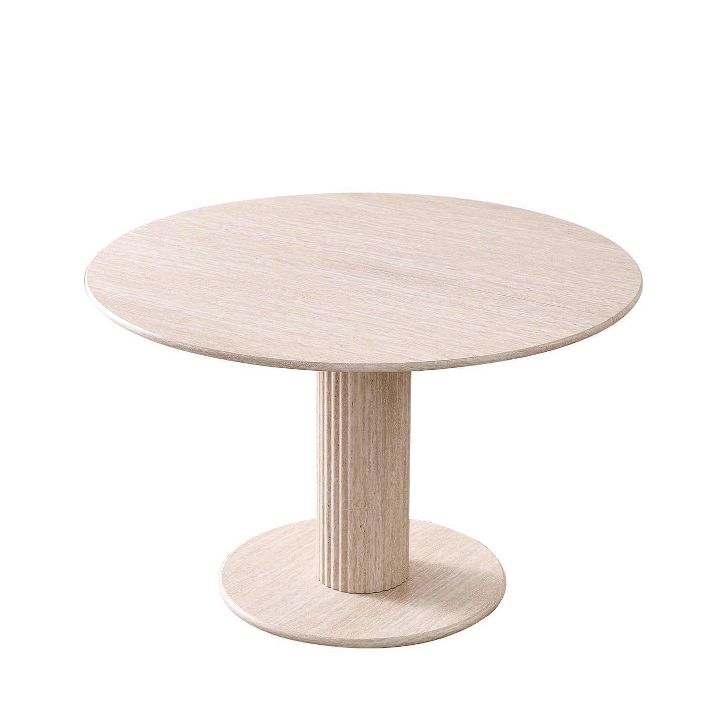 Runder Glas Esstisch 115cm – Moderner Küchentisch aus Glas & Holz für 4 Personen