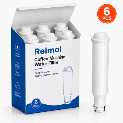 Wasserfilter Kartuschen 6er Pack – Ersatzfilter Passend für Krups Bosch Nivona Kaffeemaschinen