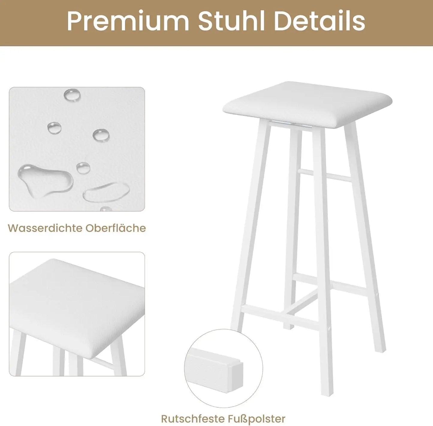 Esstisch mit Stühlen 5-teilig – Kompakte Essgruppe im Industriestil aus Metall & Holz