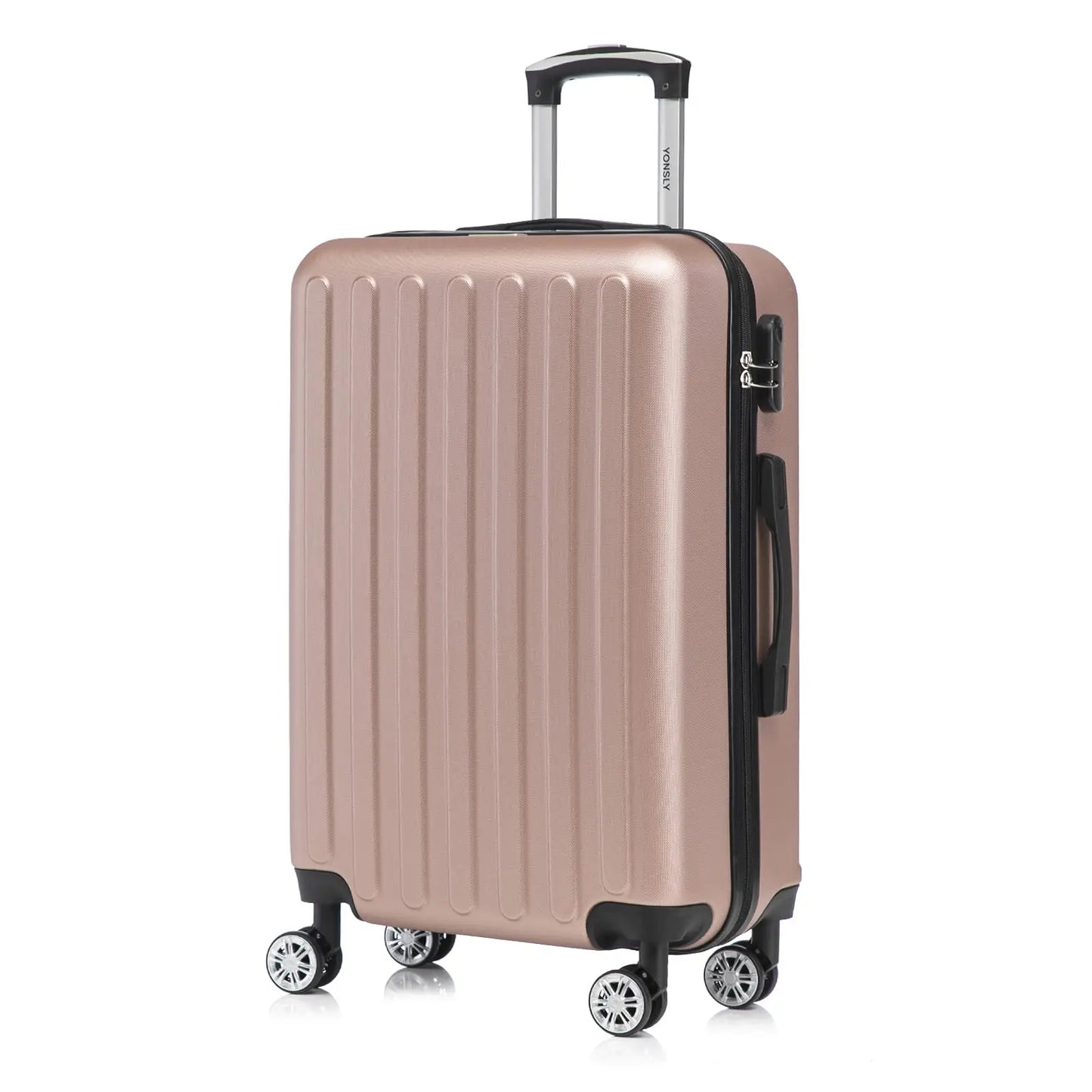 Hartschalen Koffer ABS – Leichtes Handgepaeck & Reisekoffer mit 360 Rollen & Zahlenschloss