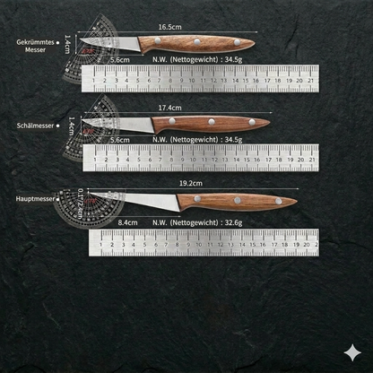 3-teiliges Carving-Set