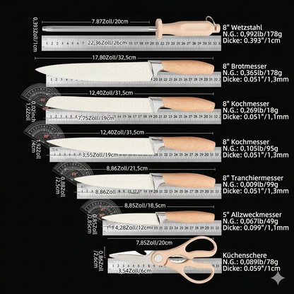 7-teiliges Küchenmesser-Set