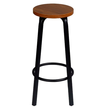 WOLTU Barhocker 2er Set Metall 72cm – Moderne Tresenstühle Holzoptik für Küche & Bar