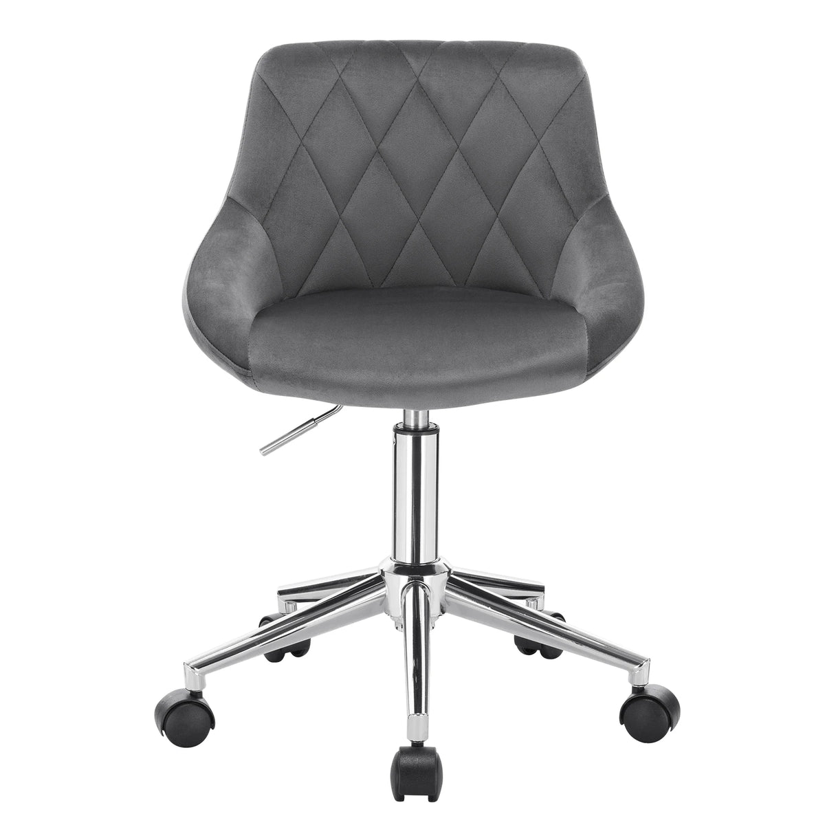 Ergonomischer Bürostuhl Samt Höhenverstellung & Rollen – Moderner Drehstuhl für Home-Office