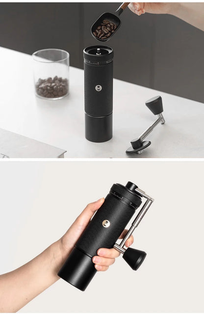 TIMEMORE S3 Manuelle Kaffeemühle – Premium Edelstahl Handmühle mit Präzisions-Mahlwerk