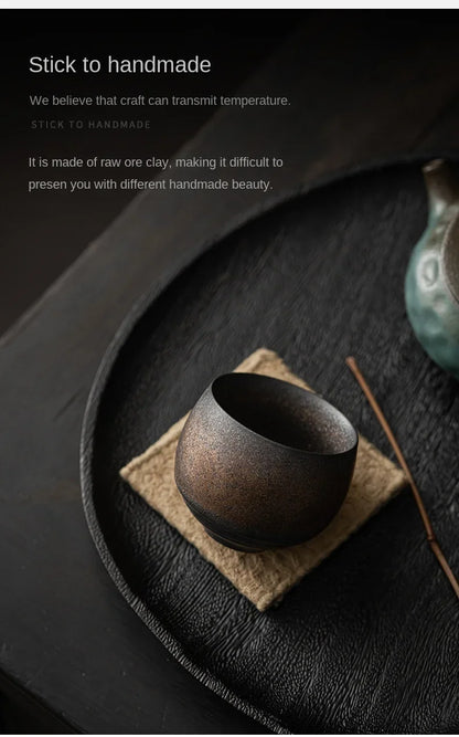 Handgemalte Keramik Teeschale – Traditionelle Asiatische Matcha Schale für Teezeremonie