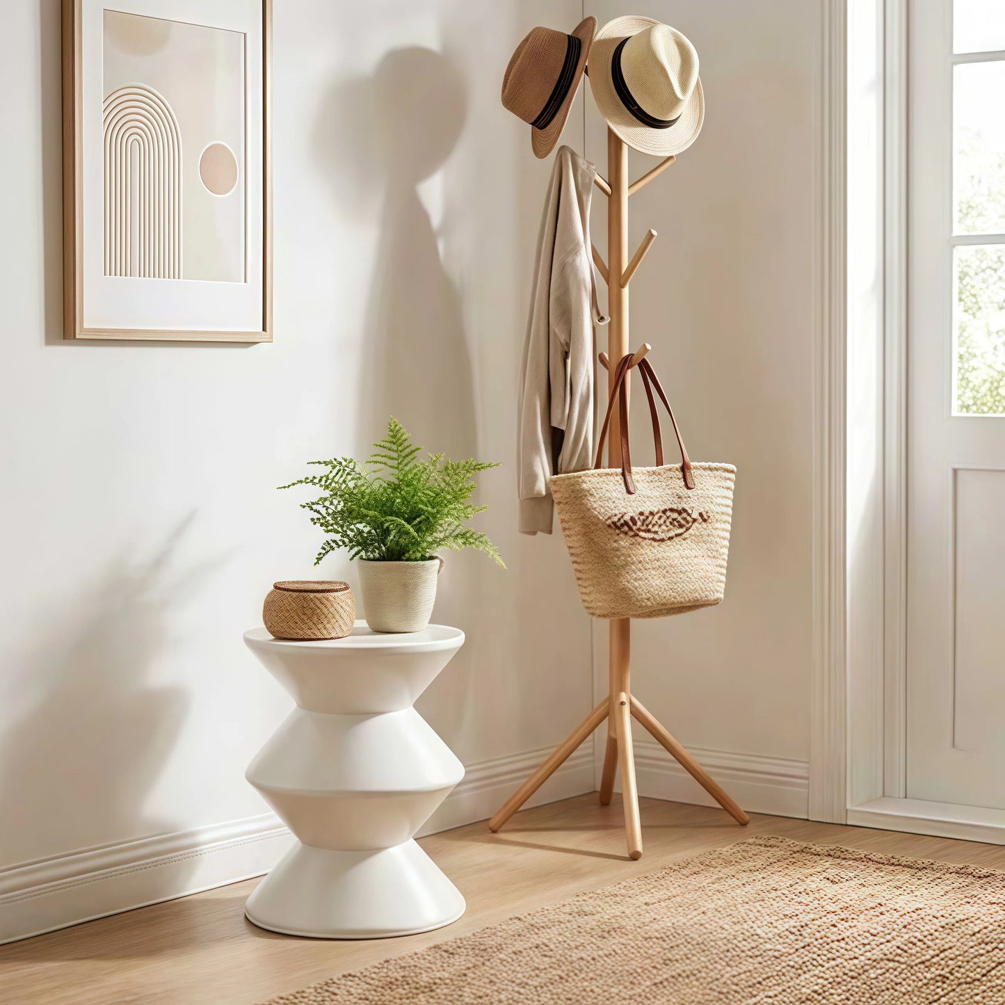 Modernes Kunststoff Beistelltisch Set – Ausgefallener Salontisch Minimalistisches Design