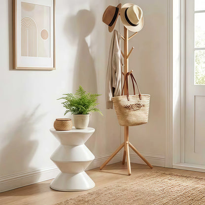 Modernes Kunststoff Beistelltisch Set – Ausgefallener Salontisch Minimalistisches Design