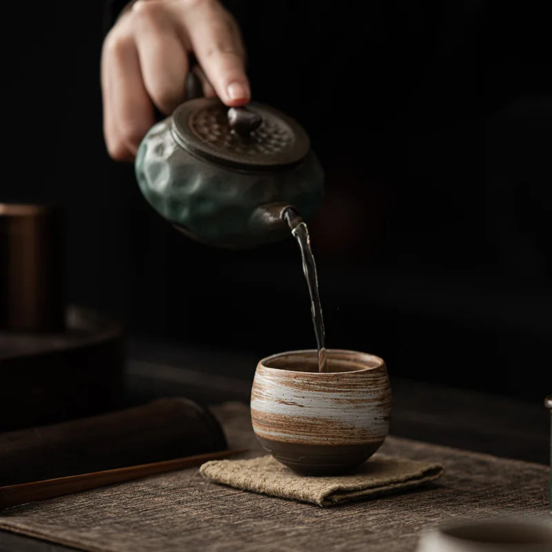Handgemalte Keramik Teeschale – Traditionelle Asiatische Matcha Schale für Teezeremonie