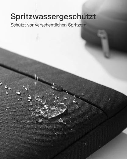Laptoptasche 15,6 Zoll mit Zubehoertasche – Wasserdichte Notebook Schutzhülle für MacBook & Laptop