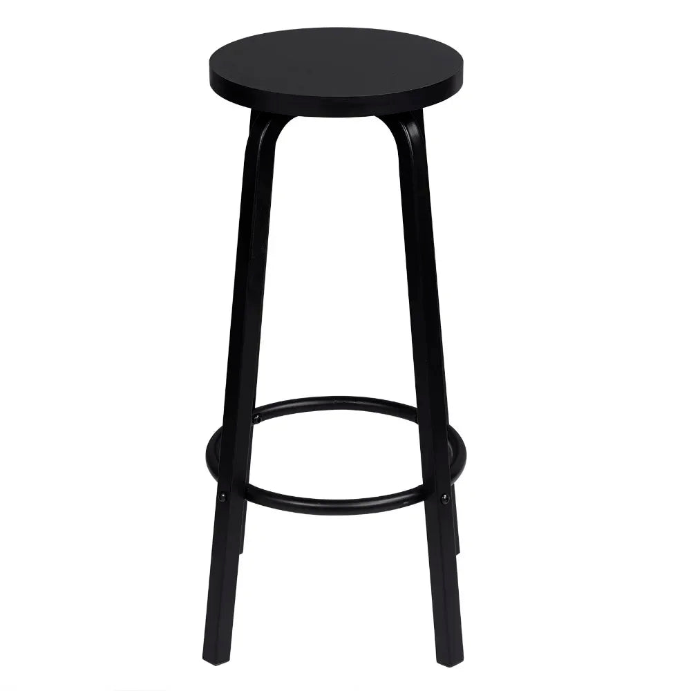 WOLTU Barhocker 2er Set Metall 72cm – Moderne Tresenstühle Holzoptik für Küche & Bar