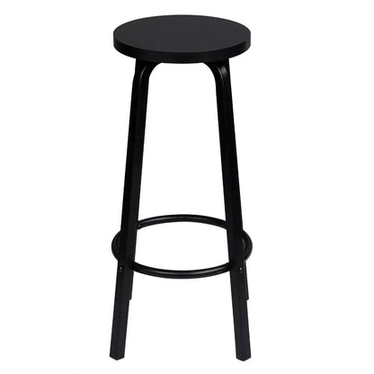 WOLTU Barhocker 2er Set Metall 72cm – Moderne Tresenstühle Holzoptik für Küche & Bar