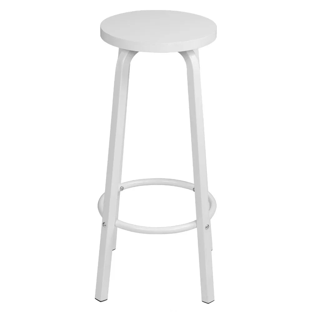 WOLTU Barhocker 2er Set Metall 72cm – Moderne Tresenstühle Holzoptik für Küche & Bar