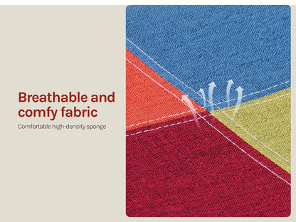 Esszimmerstuhl 4er Set Patchwork – Modernes Skandi Polsterstuhl Set mit Massivholzbeinen bis 150kg