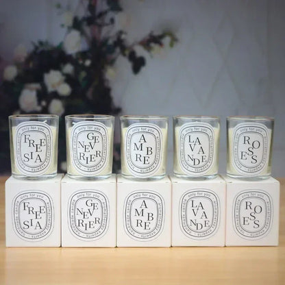 Sojawachs Duftkerze im Mini-Glas mit Deckel 5x6cm – Aromatherapie Kerze für Hochzeiten & Deko