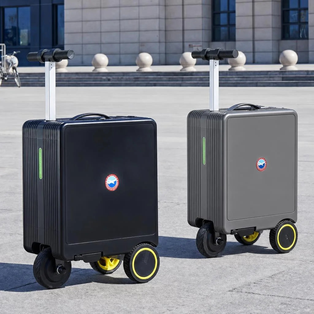 Elektrischer Koffer 20 Zoll Smart Trolley mit TSA Schloss – Motorkoffer fuer Flughafen & Handgepaeck