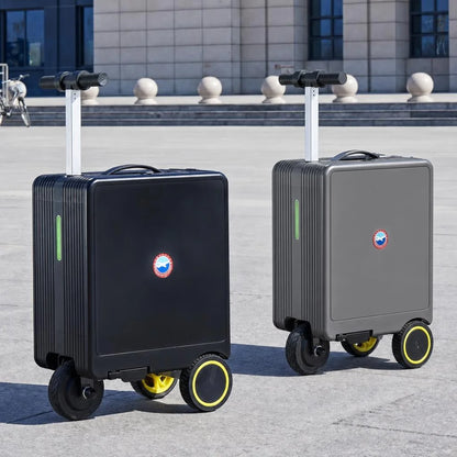 Elektrischer Koffer 20 Zoll Smart Trolley mit TSA Schloss – Motorkoffer fuer Flughafen & Handgepaeck