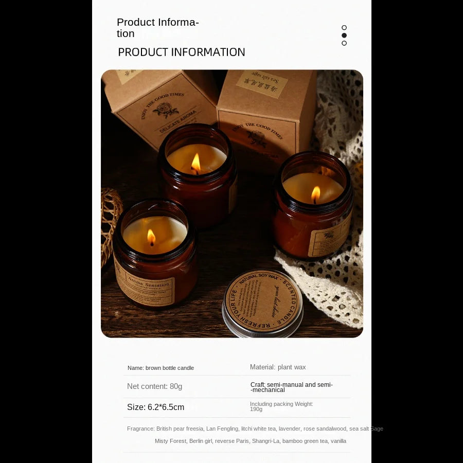 Duftkerze im Glas aus Sojawachs – Handgemachte Aromakerze für Deko & Entspannung