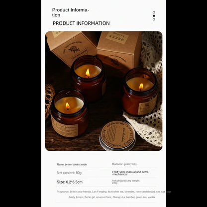 Duftkerze im Glas aus Sojawachs – Handgemachte Aromakerze für Deko & Entspannung