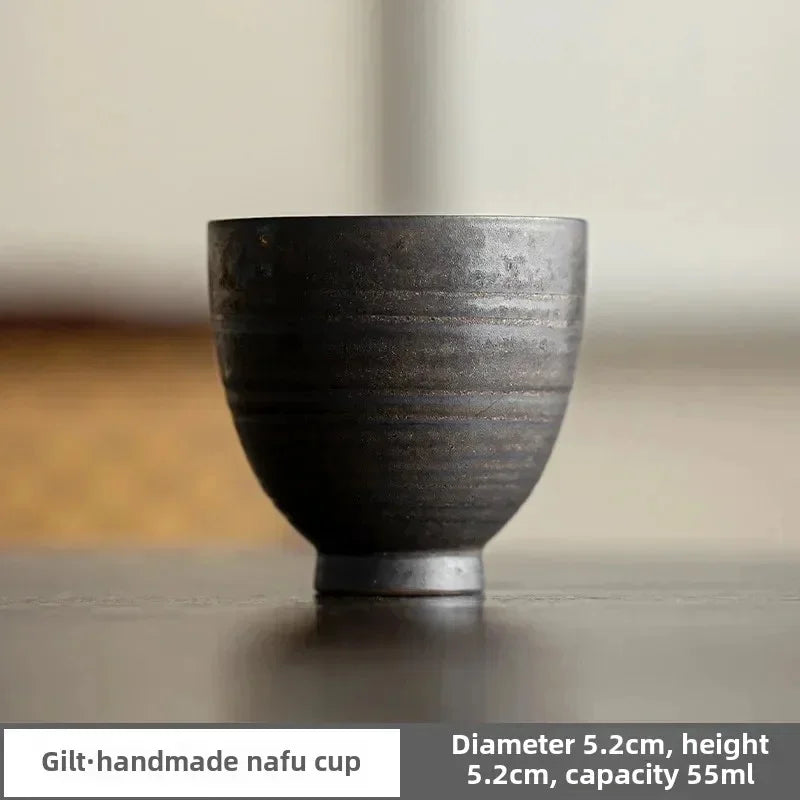 Handgemalte Keramik Teeschale – Traditionelle Asiatische Matcha Schale für Teezeremonie