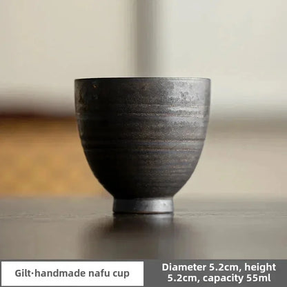 Handgemalte Keramik Teeschale – Traditionelle Asiatische Matcha Schale für Teezeremonie