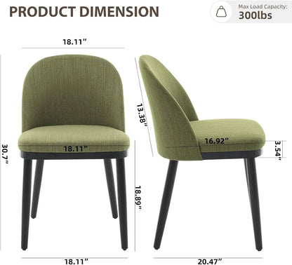 Barhocker 2er Set Beige mit Hoher Rückenlehne – Elegante Gepolsterte Esstischstühle Stoff