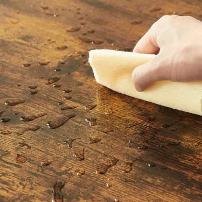 Esstisch mit 2 Bänken 3-teilig – Kompakte Sitzgruppe für 4 Personen aus Metall & Holz im Industriestil