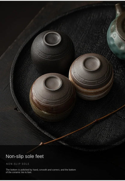Handgemalte Keramik Teeschale – Traditionelle Asiatische Matcha Schale für Teezeremonie