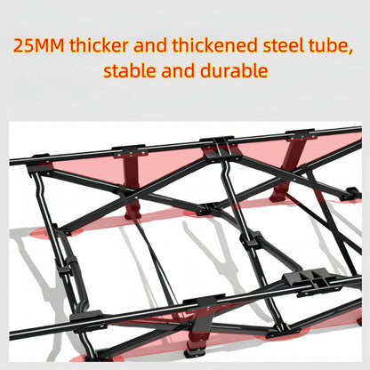 Sonnenliege Klappbar mit Kissen – Robustes Feldbett & Campingliege aus Metall bis 150kg